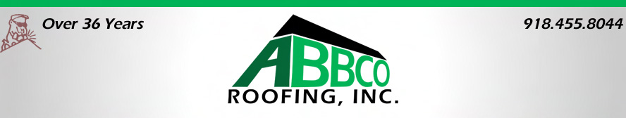 Logo of the roofing company in the Tulsa area.